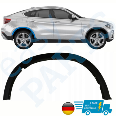 Für BMW X6 F16 2014-2019 Radlauf Kotflügel Radlaufverbreiterung Hinten / Rechts