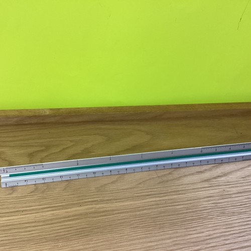 Helix Professional Architect's Triangular Scale 16" Aluminum 3 Color Coded Sides - Picture 5 of 5
