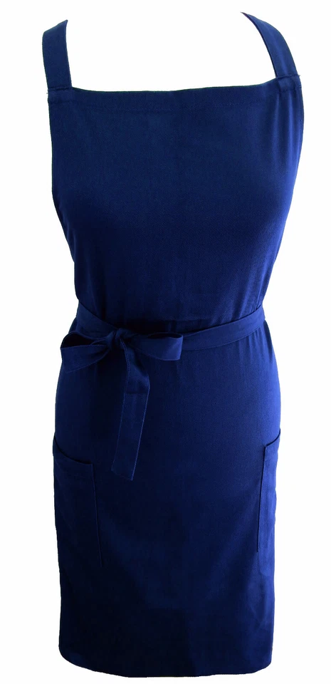 Latzschürze marine Vorbinder Schürze Bistroschürze Sonderposten Restposten