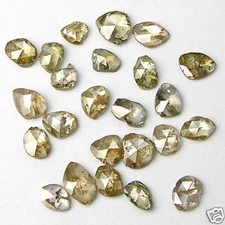 1/4 Carat Rose Cut Flat ROUGH POLISHED DIAMONDS GEMS
