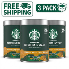 Starbucks Blonde Roast Premium Instant Coffee 3.17oz Light Roast 35 Cups