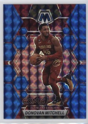 2022-23 Panini Mosaic Blue Mosaic Prizm 75/199 Donovan Mitchell #5 2qw