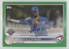 2022 Topps Pro Debut Green Auto 75/99 Estiven Machado #PD-105 Auto 04cw