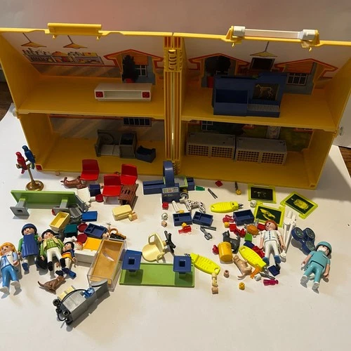 Vtg Playmobil Figures People Animals Accessories Pet Clinic Vet Mixed Lot E