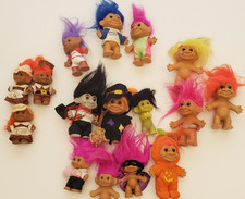 Vintage Toys Russ Troll Doll Lot of 16 Various Sizes and Costumes