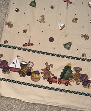 Vintage Daisy Kingdom Teddy Bear Toy Border Fabric 1995 3.55 Yds Cotton USA
