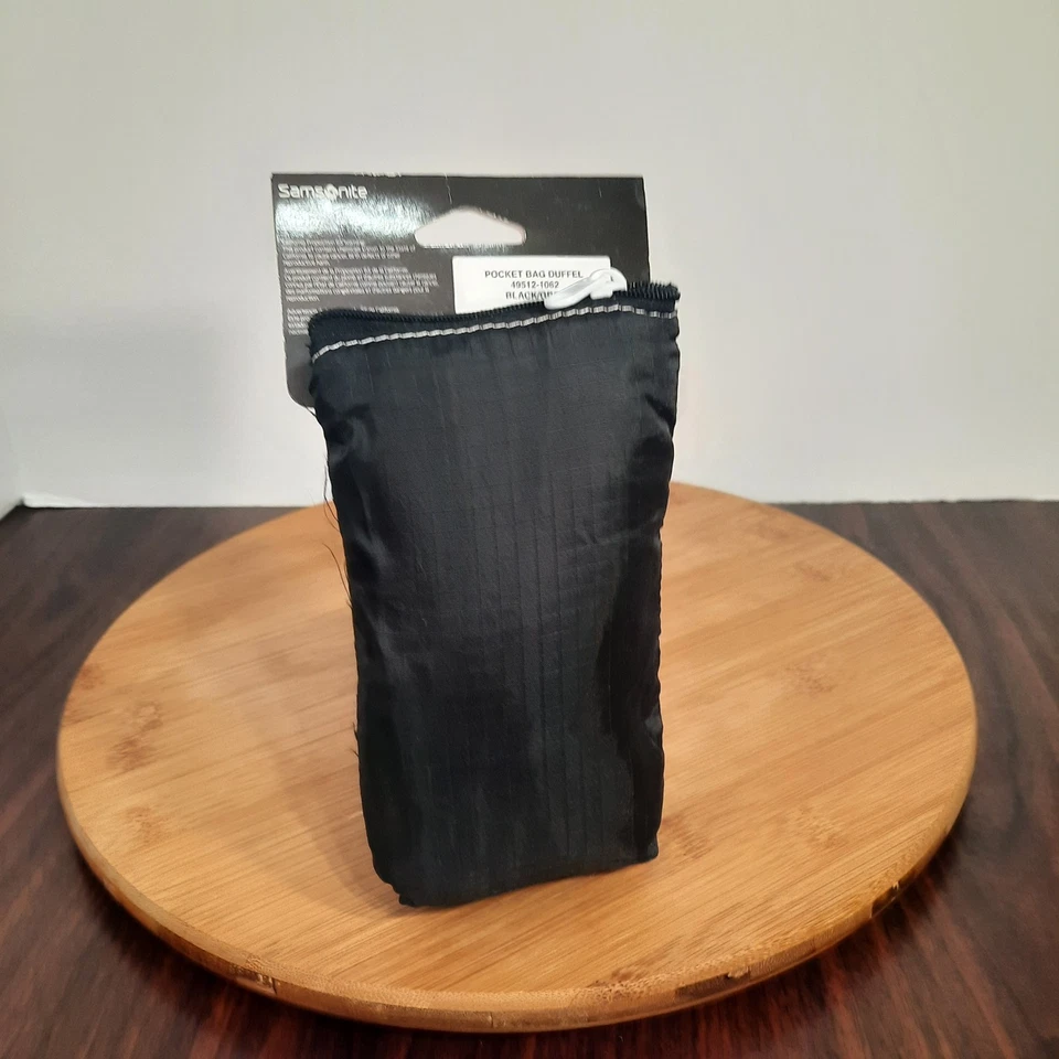 Samsonite Luggage Pocket Duffle Bag Travel Accessories Black Gray NEW - Image 3 of 4