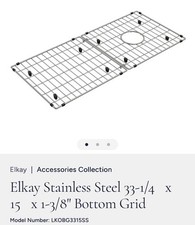 Elkay LKOBG3315SS Stainless Steel 33-1/4" x 15" x 1-3/8" Bottom Grid