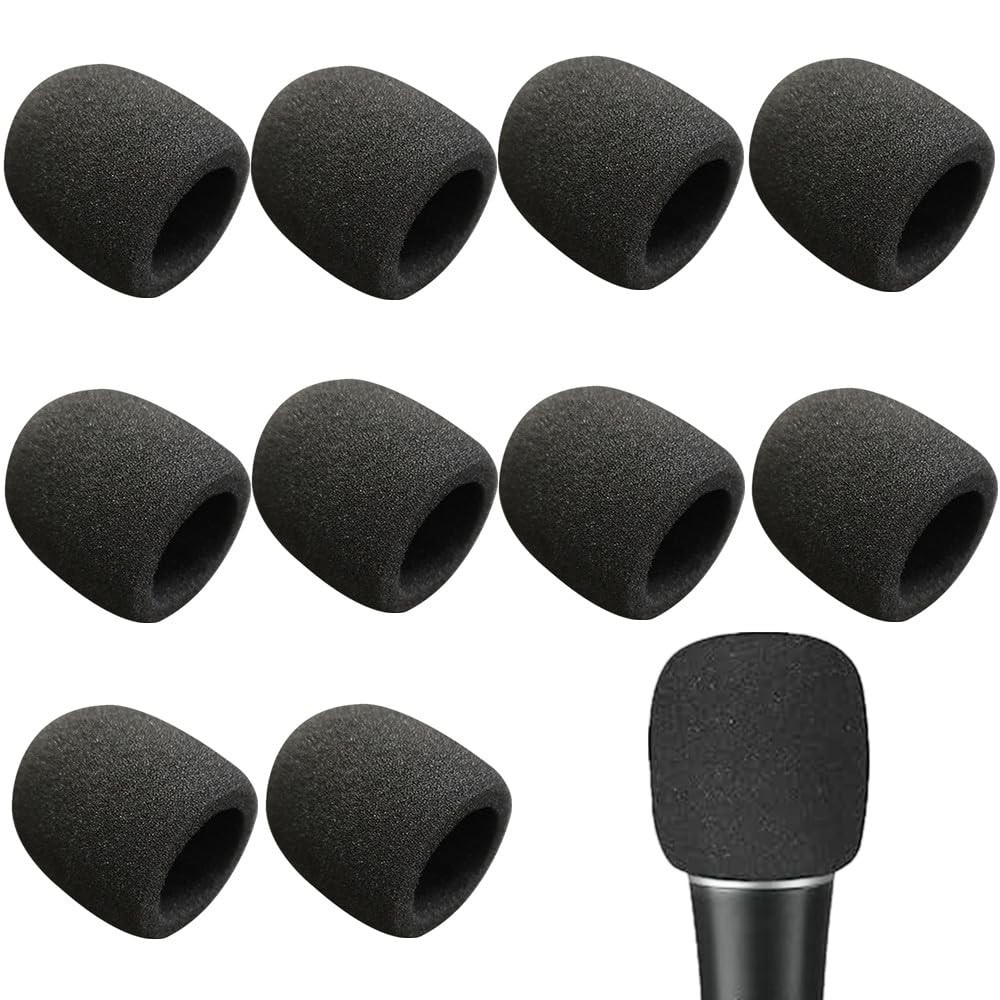 Protection contre le vent en mousse pour microphone de podcast en extérieur
