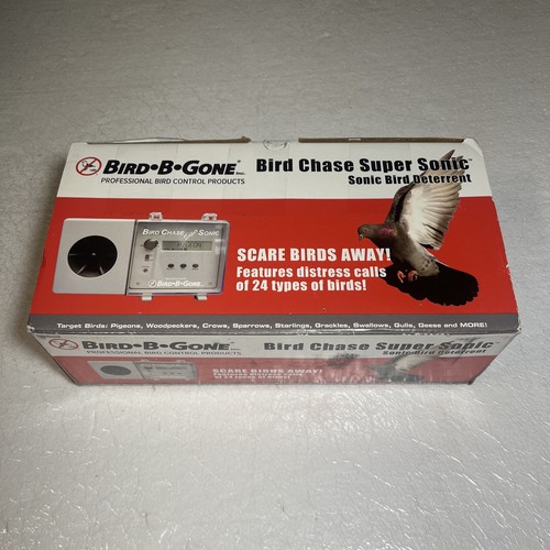 BIRD B GONE MMIB50 BIRD CHASE SUPER SONIC DETERRENT REPELLER Tested & Works