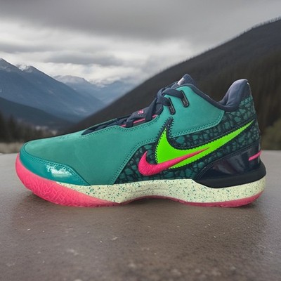 New Men's Size 9 Nike Zoom Lebron NXXT Gen AMPD South Beach Green FJ1566-300