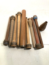 Wood Spools Bobbins Wooden Industrial 3"-9.75" Spindles Quills Mix Lot-10: