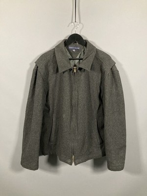 TOMMY HILFIGER WOOL BLEND Jacke - Large - Anthrazit - Top Zustand - Herren