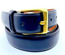 Coach Burnished Cowhide Leather Brass Buckle Belt Size 40 / 100cm