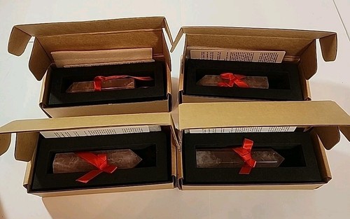 Menge 4 (1 Pfund) große natürliche Rosenquarz Kristalle Obelisk Turm Stäbe 4" Tarot - Bild 2 von 2