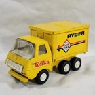 Vintage Tonka Ryder Truck Toy Yellow Box Truck Metal Vehicle USED