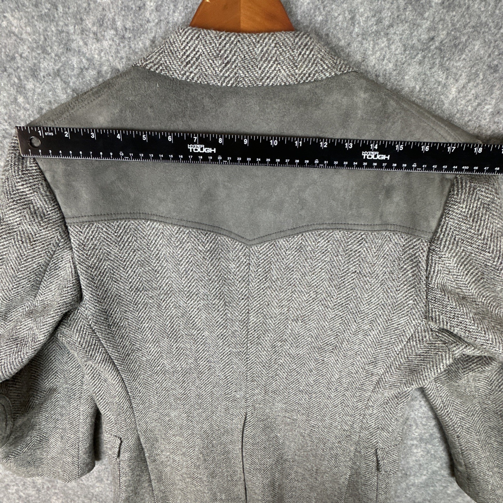 Pendleton Jacket Mens 40 Elbow Patch Wool Tweed R… - image 11