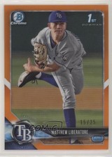 2018 Bowman Draft Chrome Orange Refractor 15/25 Matthew Liberatore #BDC-30 5h0