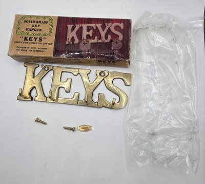Emson Solid Brass Key Hanger Org Box With Screws