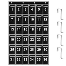 Numbered Classroom Sundries Pocket Chart Cell Phone Calculator Holder 36 Pocket