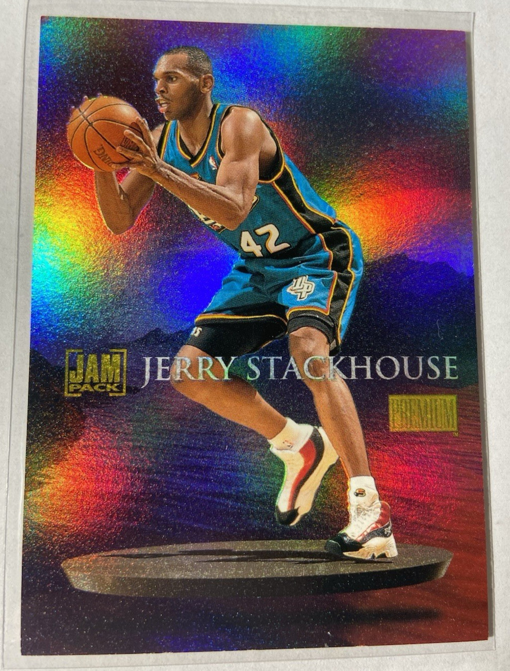 Jerry Stackhouse 1997-98 Skybox Premium Jam Pack Insert Card #5JP
