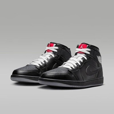 Nike Air Jordan 1 Mid SE Black Wolf Grey Gr. 44,5   HV5177-010   Neu OVP