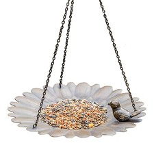 Metal Hanging Bird Feeder Tray to Attracting Bird for Outdoor Garden Decorati...