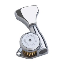 Hipshot Grip-Lock Open 18:1 Single Chrome Treble locking tuner, 23mm - 6GL0CT-23