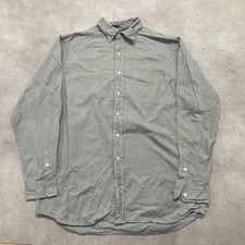 Polo Ralph Lauren Lowell Sport Shirt Mens Large Cotton Button Up, Grey