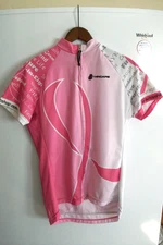 "Women's  "Hincapie Pink Ribbon Shop Cycling Jersey"  Medium / Excellent