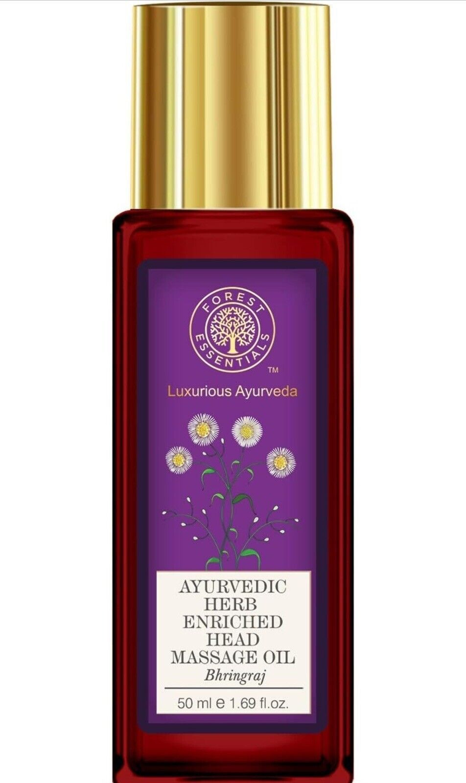 Huile de massage pour la tête enrichie aux herbes ayurvédiques Forest...
