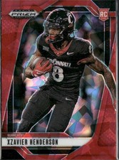 2025 Panini Prizm Draft Picks #15 Xzavier Henderson Prizms Red Ice