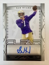 SAM HUARD 2022 Leaf Trinity Clear Rookie Auto /99 