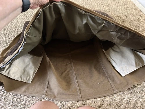 Vintage WWII Era Barnstormer Coat Alpaca Lined Military? 40" Chest image 5