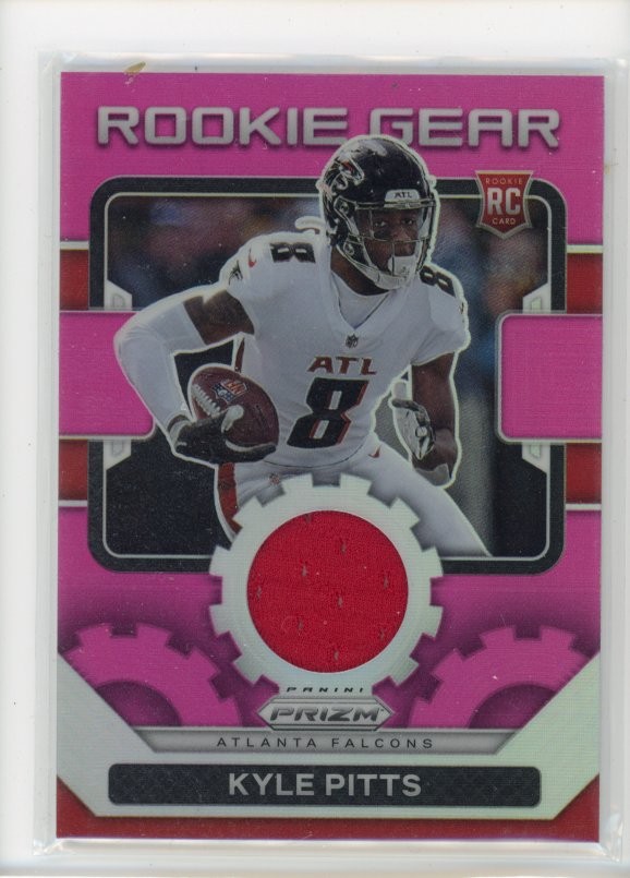2021 Panini Prizm #RG-11 Kyle Pitts Rookie Gear Pink G15