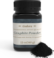 12Oz Pure Graphite Powder - Amazing Artistic Powdered Graphite for Sketching, Et