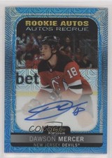 2021-22 O-Pee-Chee Platinum Rookie Blue Traxx Dawson Mercer #R-DM Auto 00jz