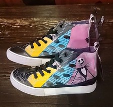 Nightmare Before Christmas Disney High Top Lace-up Sneakers Shoes Womens 6.5 New