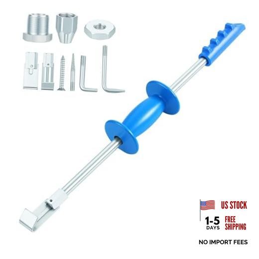 9 Piece 5 lb Sliding Hammer Dent Puller, Body Repair Tool Set, Used to Repair