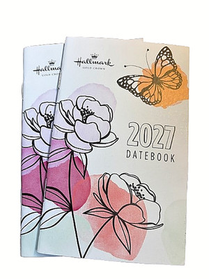 Set of 2 Hallmark 2027 14 Month Datebook Planner Write & Remember Important Info