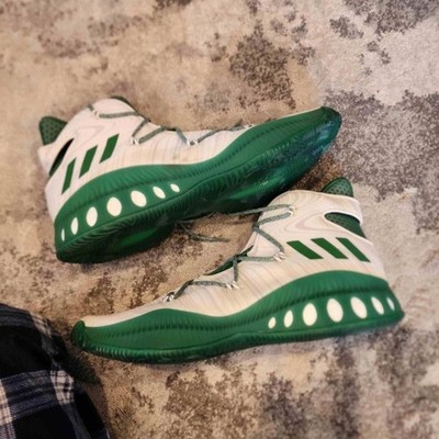 Adidas Crazy Explosive White Green Size 17 B42841 New