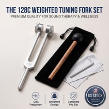 128 Hz helende stemvork met siliconenhamer – geluidstherapie, muziekinstrument