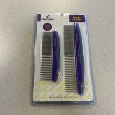Hertzko Pet Combs - Small & Large Comb Included for Both Small & Large Areas ...