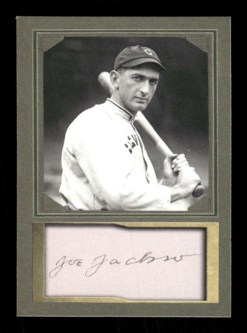 D. Gordon Portrait & Landscape Promo Shoeless Joe Jackson facsimile autograph si