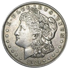 1921 P D or S $1 Morgan Silver Dollar Very Good - Extra Fine VG-XF
