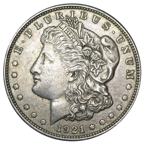1921 P D or S $1 Morgan Silver Dollar Very Good - Extra Fine VG-XF