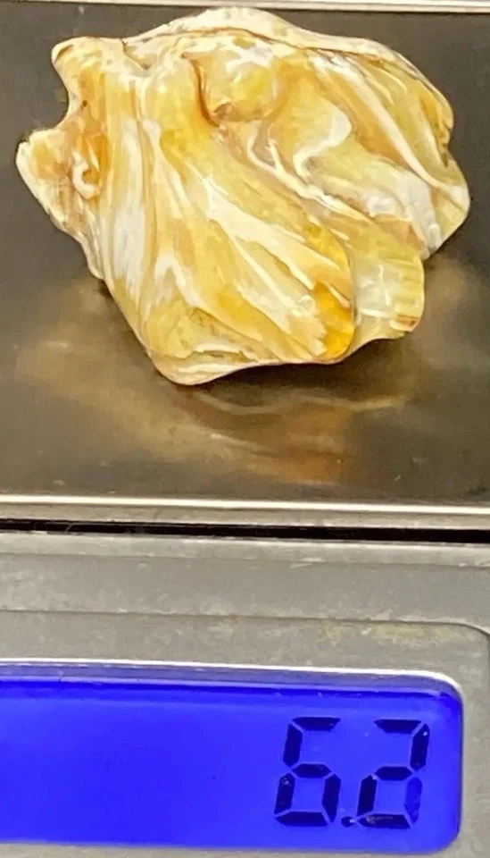 Genuine Royal baltic amber fossil striped rare green amber Stone collectible - Image 3 of 4