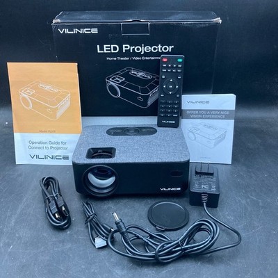 Vilinice VL208 LED Projector in Orignal Factory Box w/Accessories Works Great