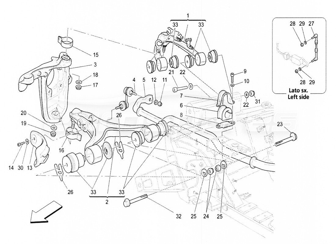 Maserati Quattroporte 2010-2012 Front Control arm bushing