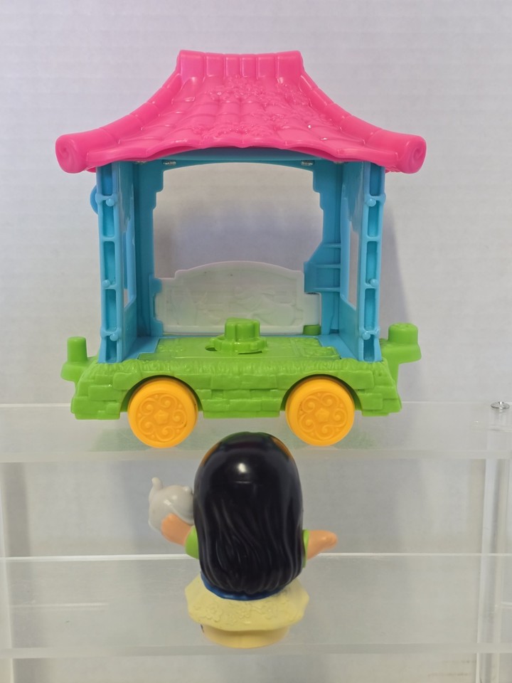 Replacement Part for Fisher-Price Little People Princess Parade Belle & Chip's Float - GKR21 ~ Replacement Belle Figure in Yellow Dress Holding a Book